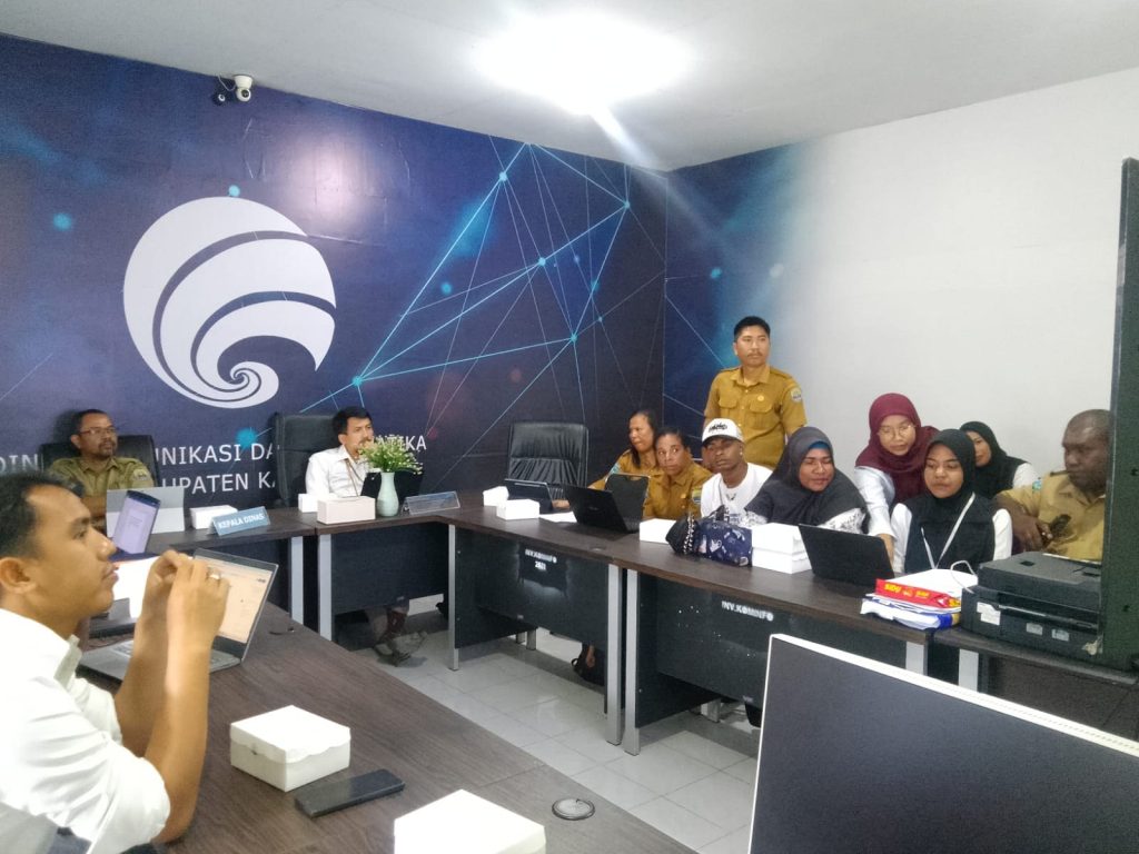 Kampung Tanggaromi Mengikuti Kegiatan Pendampingan Pengelolaan Website Kampung oleh BPS dan Dinas Kominfo Kaimana